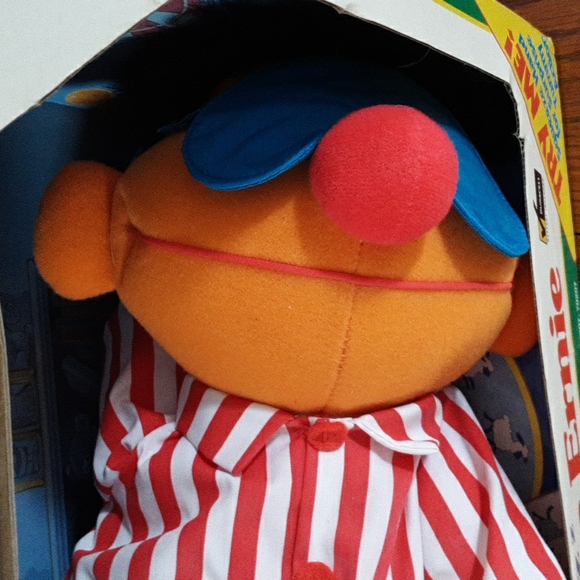 SLEEP N SNORE ERNIE NWT in box VINTAGE SESAME STREET doll - Picture 3 of 8